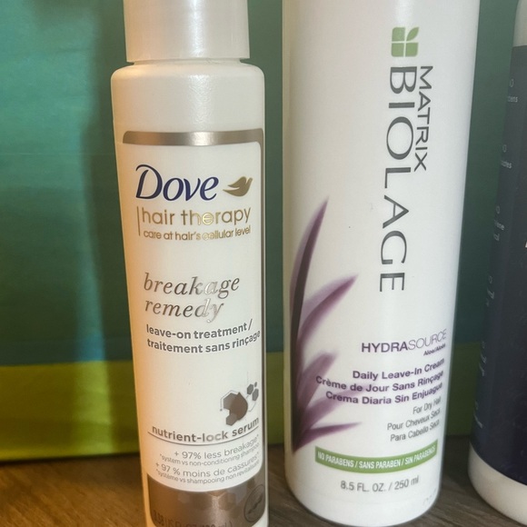NWT Trio of Leave-in Hair Treatment: Dove/MATRIX Biolage/Shea Moisture - Picture 2 of 8